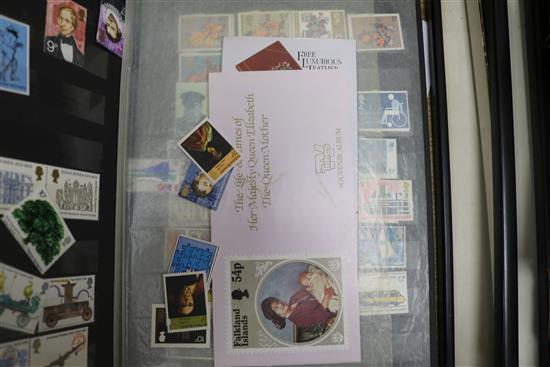 A collection of mint GB stamps and First Day Covers